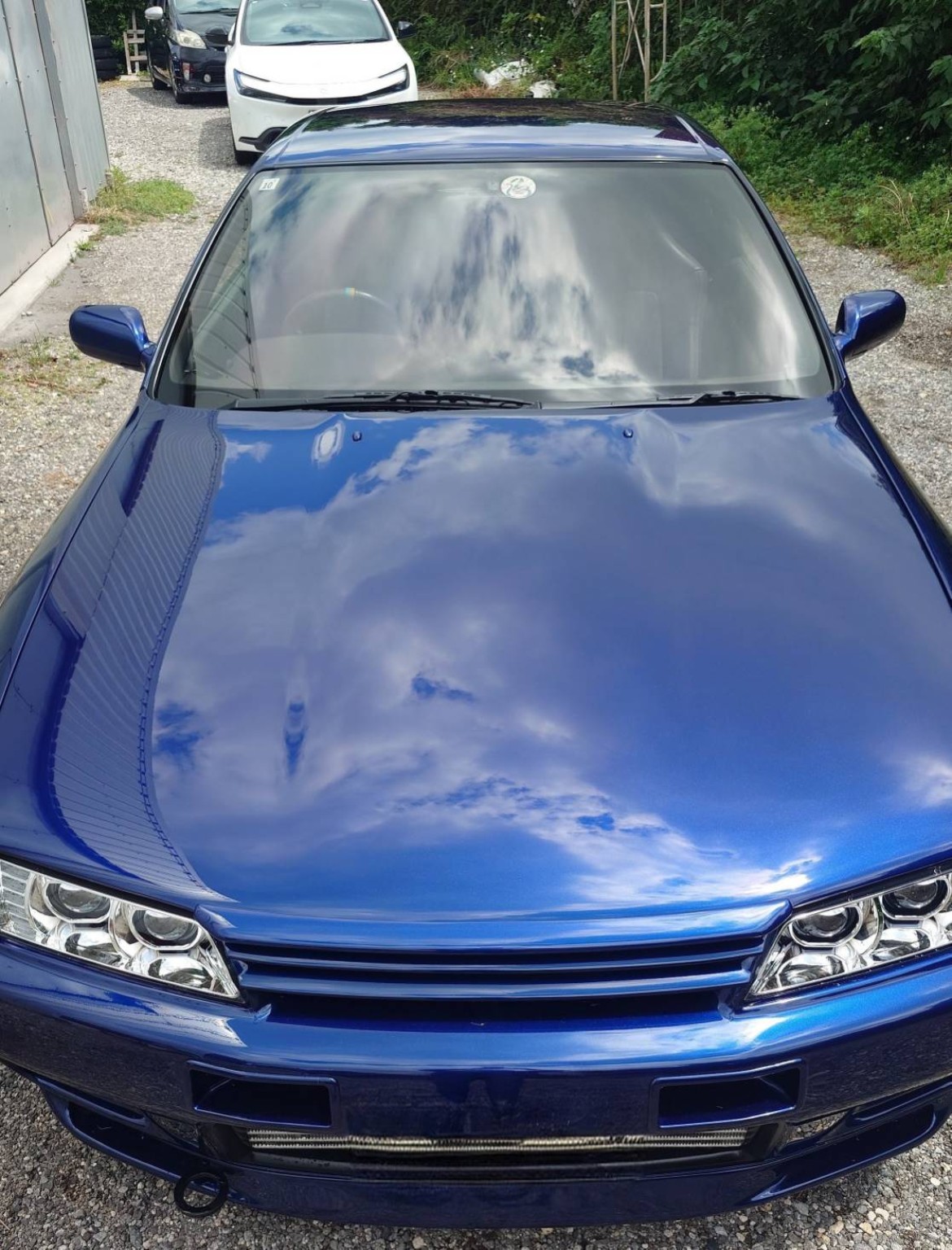 Nissan Skyline R32 アルミボンネット補修・塗装完成後